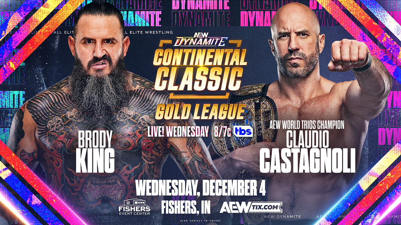 Claudio Castagnoli Low Blows Brody King to Win Continental Classic Main Event! #shorts
