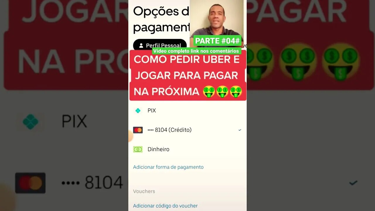 COMO PEDIR UBER E JOGAR PARA PAGAR NA PRÓXIMA #04#