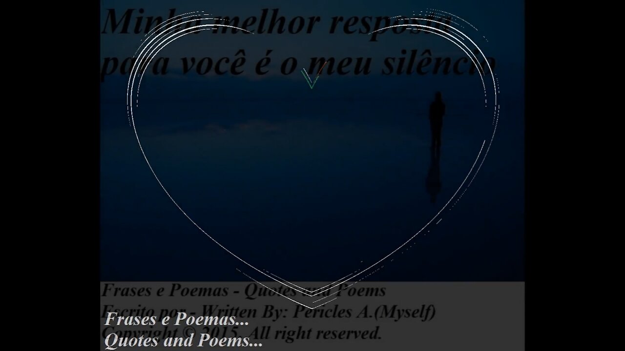 Minha melhor resposta para você é o meu silêncio [Frases e Poemas]