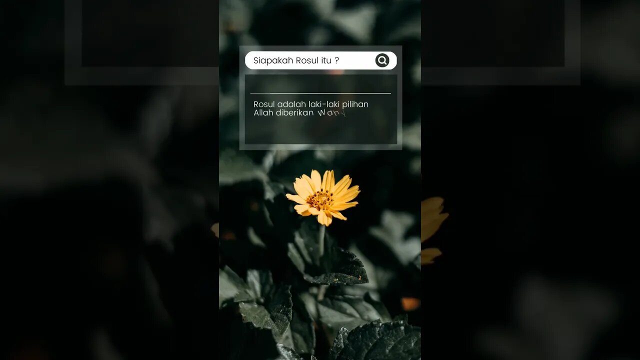 SIAPAKAH ROSUL ITU ?