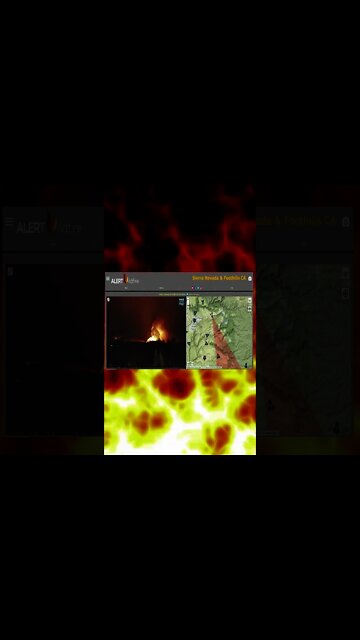 Cal Fire battles 100ft Flames on the West of Kyburz, Caldor Fire #shorts