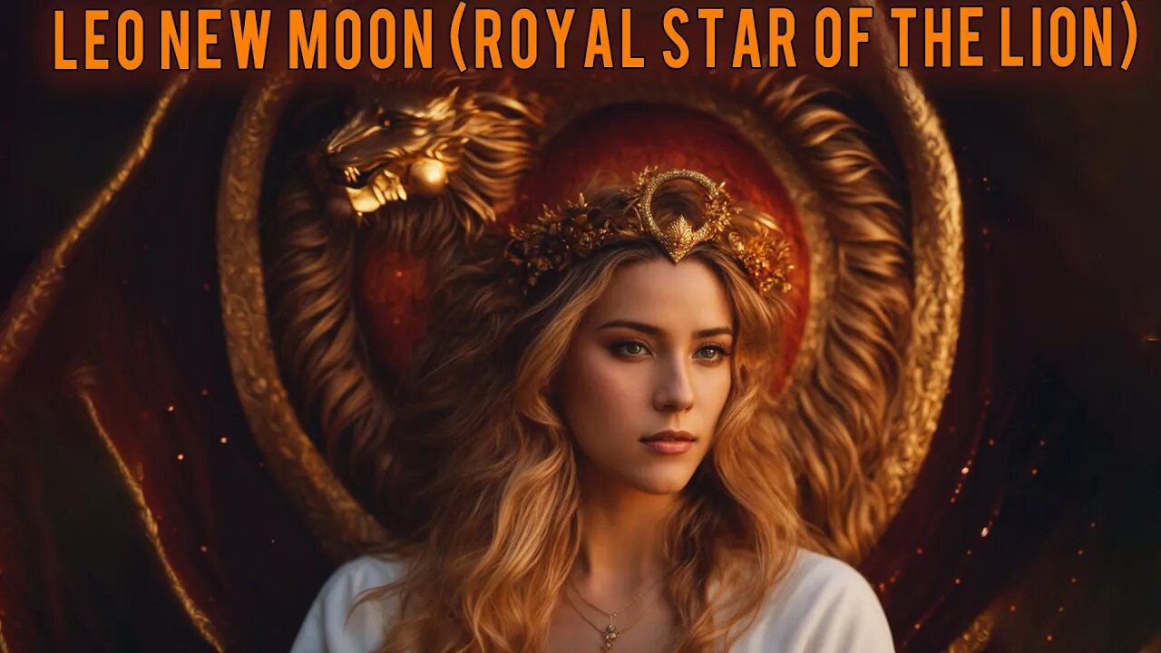 LEO NEW MOON (Royal Star of Lion) Sacred Heart Portal ~ Goddess Mysteries of Solar Feminine Dragon!