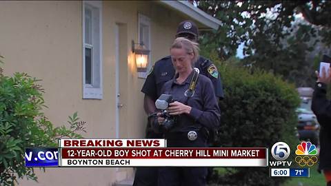 12-year old boy shot in Boynton Beach