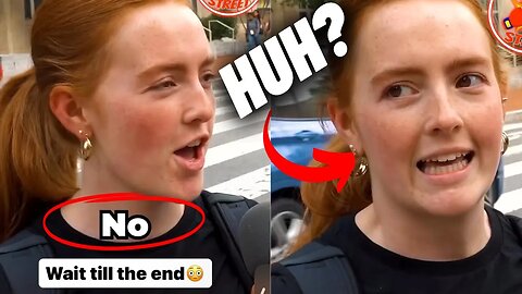 College Student Contradicts Herself On Camera