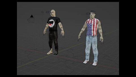 Finishing second 3D character, beginning the third 3D character