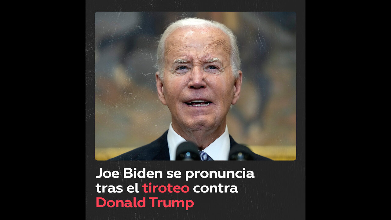 Joe Biden pronuncia un discurso oficial tras el atentado contra Trump