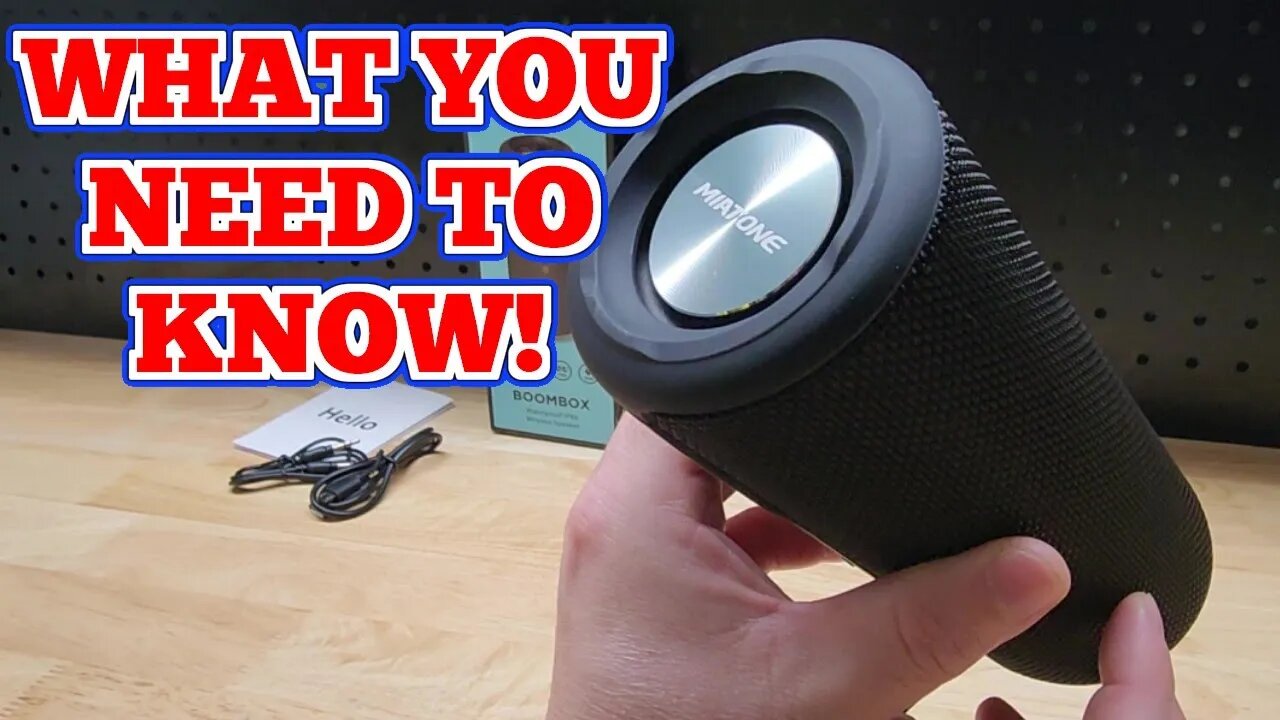 What You Should Know About This MIATONE Bluetooth Speaker!