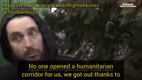 A resident of Mariupol says the Ukrainian army held the whole town hostage, shelled civilian areas