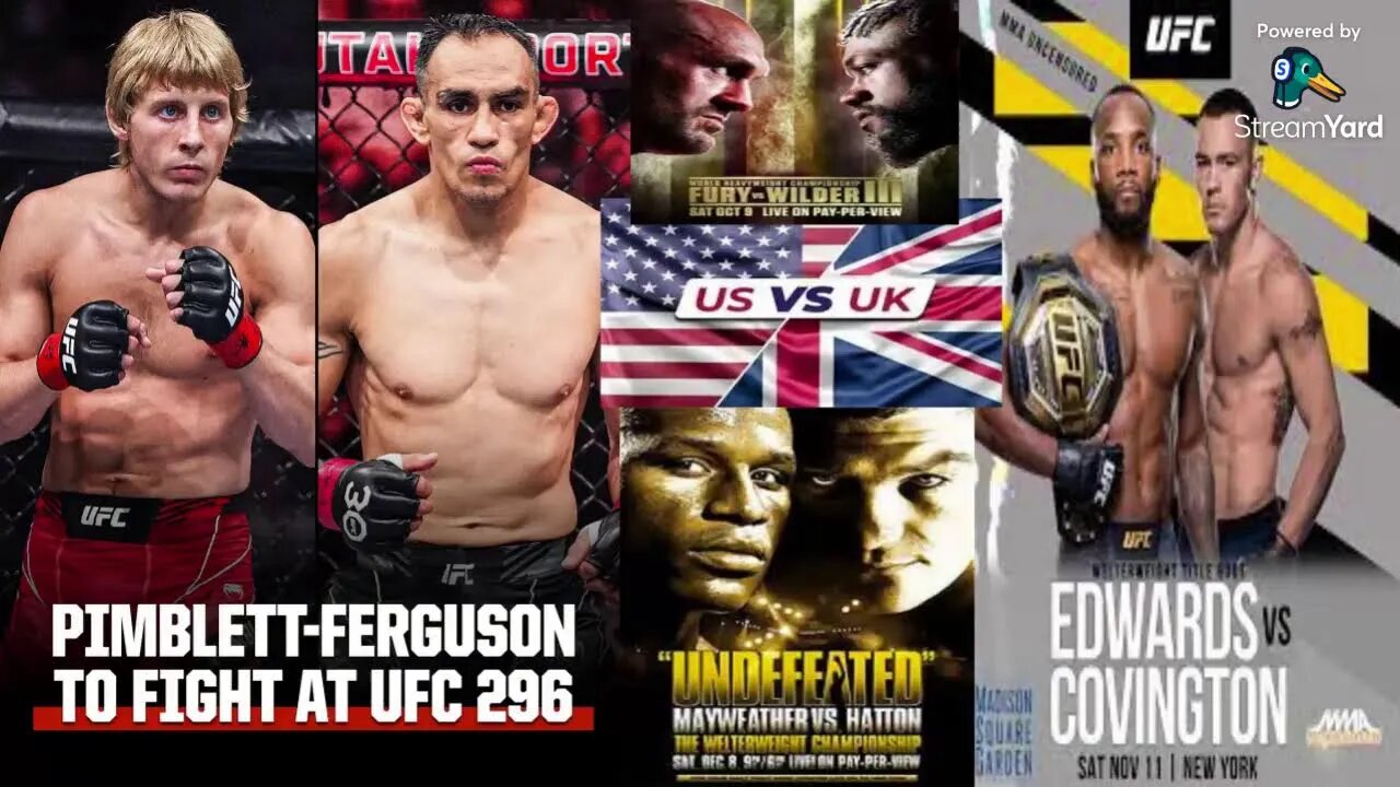 Edwards vs Covington/Paddy vs Tony Ferguson: History of USA vs UK in Combat Sports!