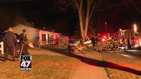 Crews respond to house fire in Lansing