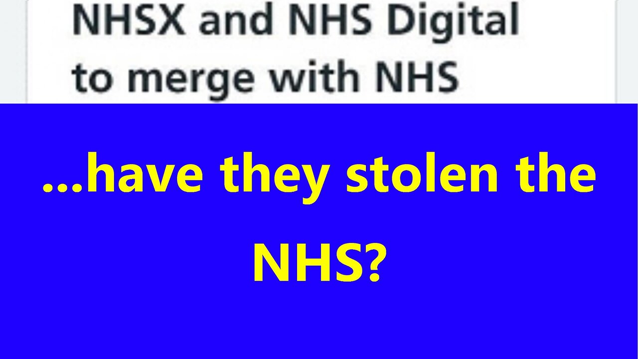 ...have they stolen the NHS?