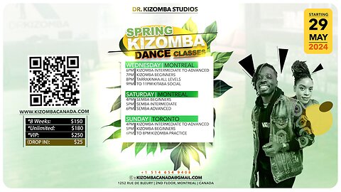 Wednesday’s Kizomba Dance Class at 6PM EDT | Dr Kizomba Studios!