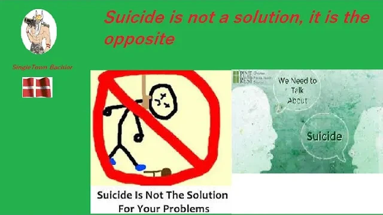 Suicide is NOT a solution, it is the opposite..