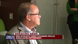 MSU Athletic Director Mark Hollis announces retirement