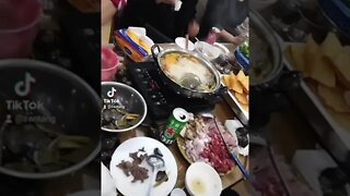 Hot Pot Night At Toan's Hotel...What A Feast. !