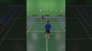 Badminton Serve Receive Footwork Drill - Kevin Han #shorts