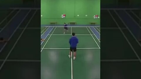 Badminton Serve Receive Footwork Drill - Kevin Han #shorts