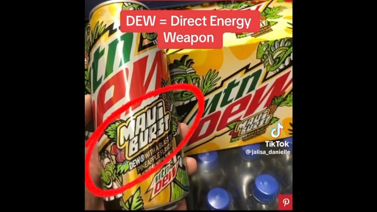 MAUI BLAST MOUNTAIN “ DEW “ - Direct Energy Weapon Dark Humor