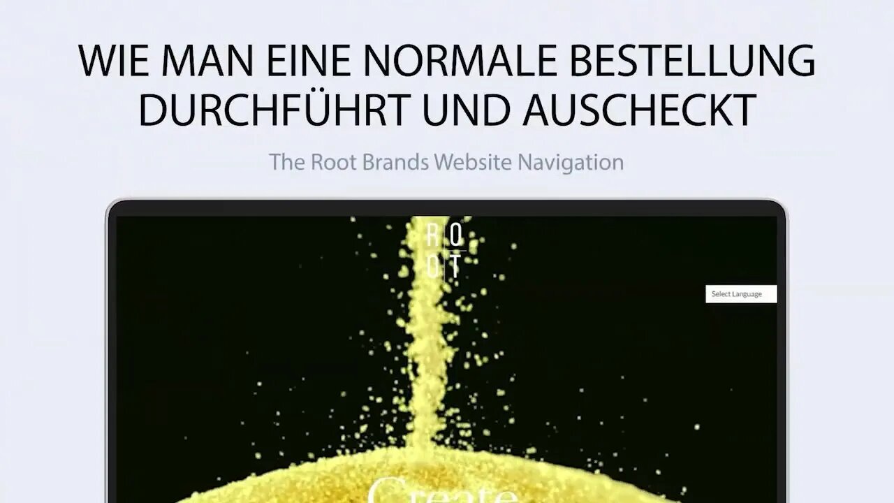 04 So tätigen Sie eine einmalige Bestellung und gehen zur Kasse | Website-Navigation-Die ROOT-Marken