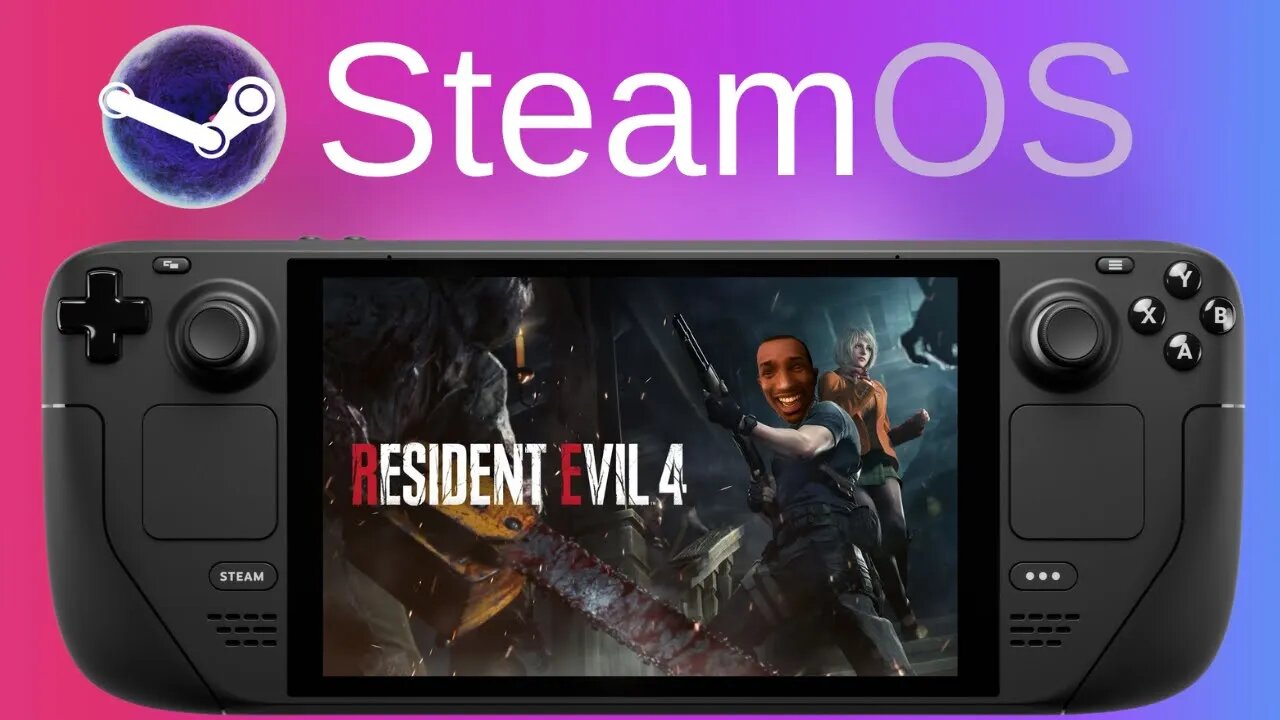 Performance Update of Resident Evil 4 Remake's Chainsaw Demo on Steam Deck - SteamOS AS CJ!