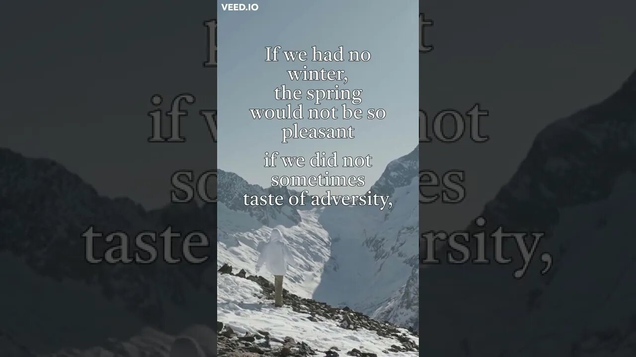 If we had no winter