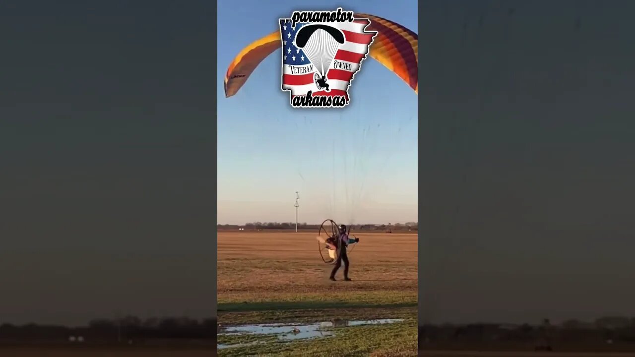 Second flight at Paramotor Arkansas flight school 