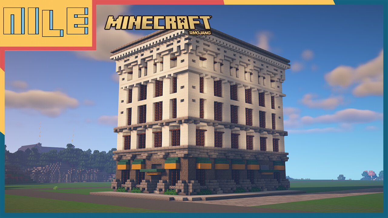 Minecraft 1900s Style Downtown Hotel