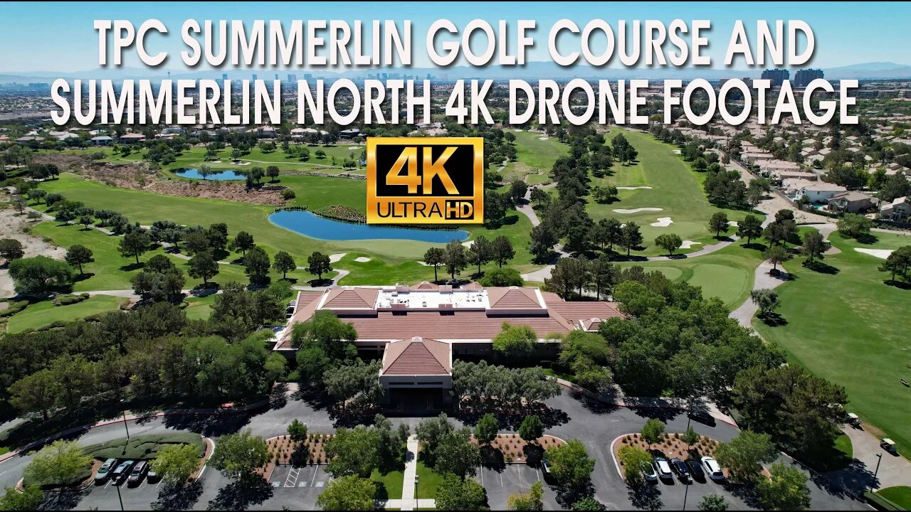 TPC Golf Course Summerlin And Summerlin North 4K Drone Footage August 2023