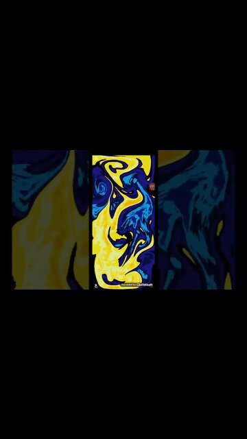 #shorts Magic fluids app for Android. blue and yellow goo 2