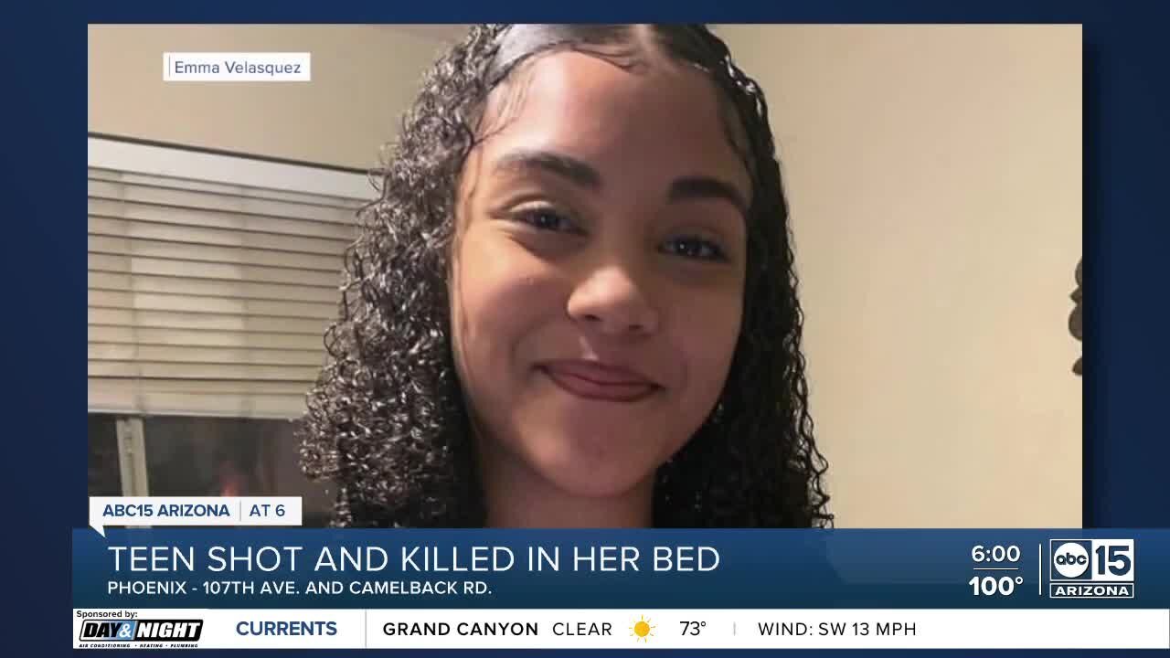 15-year-old girl shot and killed in her bed