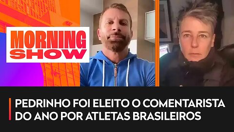 Milly Lacombe chamou comentarista Pedrinho de “macho alfa” após prêmio