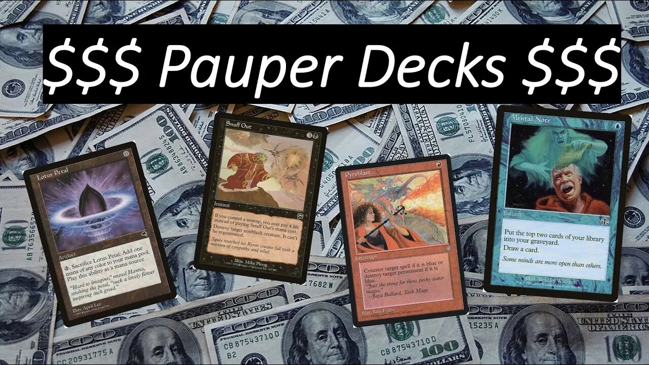 Top 5 Most Expensive Pauper Decks