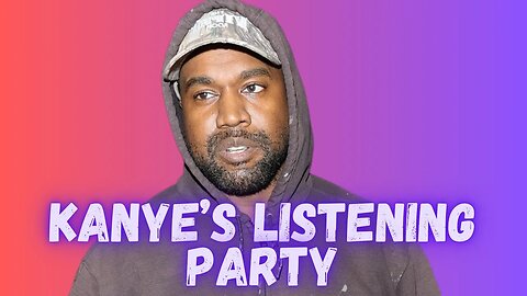 Kanye West Listening Party Is All Black No Tears No Logo!