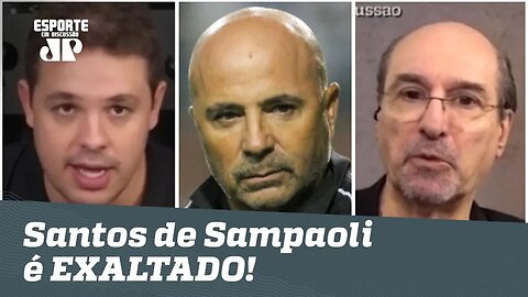 "Melhor futebol do Brasil!" Santos de Sampaoli é EXALTADO após 3 a 0!