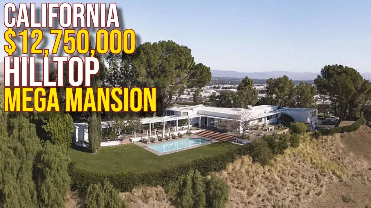 Touring $12,750,000 Hollywood Hilltop Mega Mansion