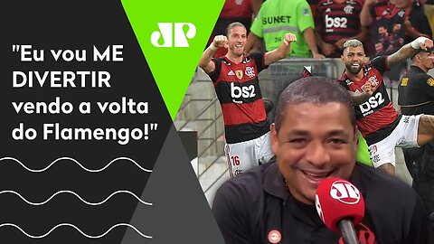 Provocou? Vampeta diz: "Eu vou ME DIVERTIR vendo a volta do Flamengo!"