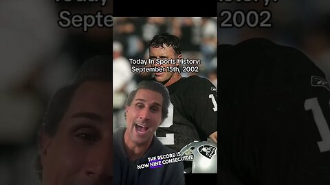 TODAY IN SPORTS HISTORY: 9/15/2002 #shorts