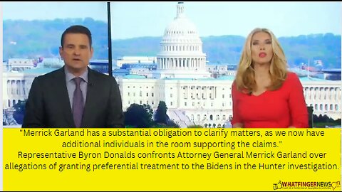 Merrick Garland has a substantial obligation to clarify matters, as we now have additional