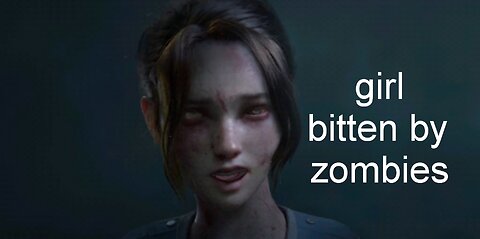 Girl bitten by zombies