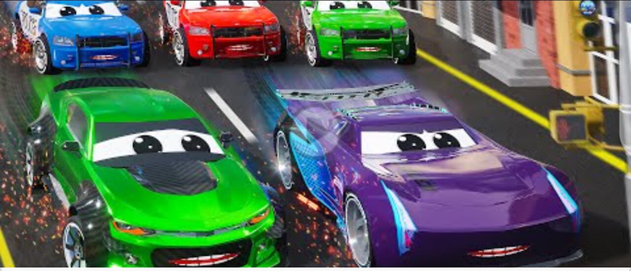 Monster Trucks vs Police Cars - Action-Packed Chase to Catch the Monster Trucks | Wild Road Rages