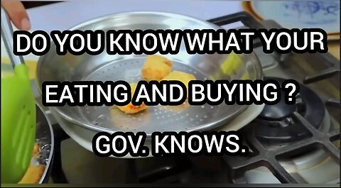 GOV KNOWS YOUR EATING POISON FOODS. BECAUSE GOV. ALLOWS IT.