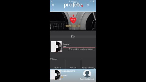 In polish 🇵🇱: Radio Profeto ❤️✝️🙏. Catholic music radio 01/11/2023