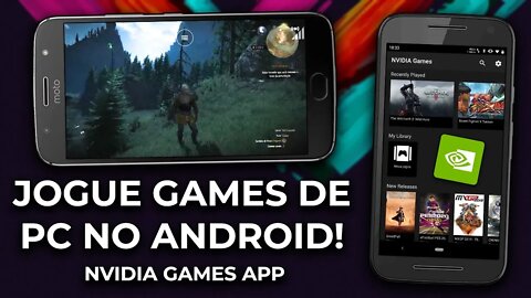 JOGUE GAMES DE PC/PS4/XBOX NO SEU SMARTPHONE ANDROID! NVIDIA Games com CONTROLE NA TELA!