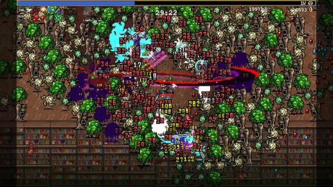 This is what it looks like to survive 30 minutes in Vampire Survivors