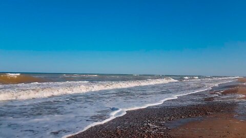 The sound of the sea for sleep. Seagulls. Tidal bore. Sounds of nature.