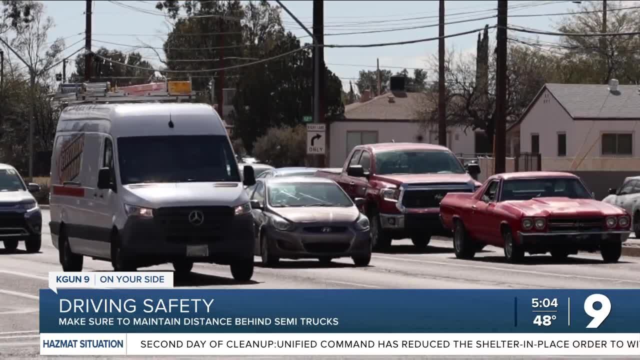 Local driving school gives safety tips for truck and car drivers