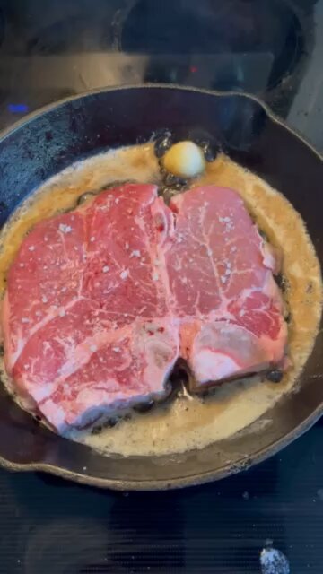 Steak 🥩 Butter 🧈 and Garlic 🧄