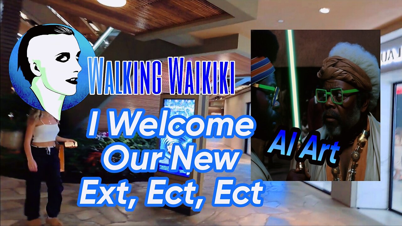 Walking Waikiki: I Welcome Our New Ect, Ect, Ect -AI Art