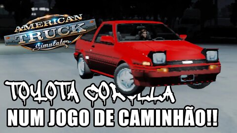 Deu ruim no rolê de Toyota Corolla (AE86) no American Truck Simulator!!