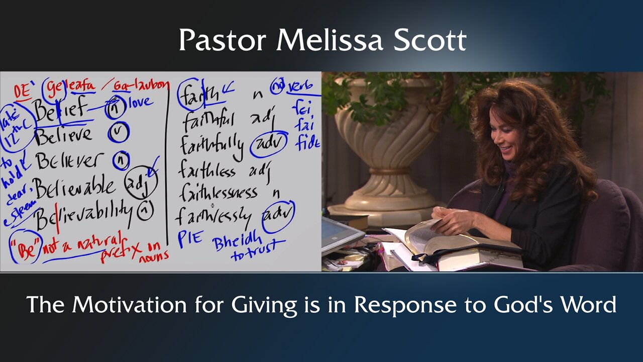 Matthew 6:1 - The Motivation for Giving is in Response to God’s Word